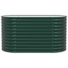 vidaXL Garden Raised Bed Green 160 x 80 x 81 cm Steel