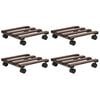 vidaXL Plant Roller | Brown | Cedar Wood | Compact | Rotatable | Plant Roller