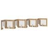 vidaXL Foldable Dog Gate with Stands 8 pcs Artisan Oak 60 cm