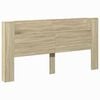 vidaXL Headboard Sonoma Oak 200 x 16.5 x 103.5 cm Engineered Wood