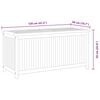 vidaXL Garden Storage Box 120x50x58 cm Solid Teak Wood