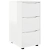 vidaXL Storage Cabinet High Gloss White 40 x 48 x 81 cm