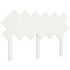 vidaXL Bed Headboard White 132x3x81 cm Solid Wood Pine