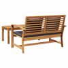 vidaXL Bench Brown and Dark Grey 110 x 66 x 76 cm Solid Teak Wood
