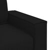 vidaXL 2 Piece Sofa Set with Cushions Black Fabric