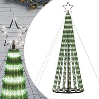 vidaXL Christmas Tree Light Cone 275 LEDs Cold White 180 cm