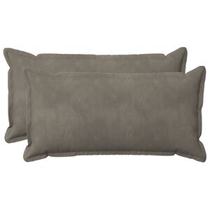 vidaXL Cushion with Pillow HOUTEN 2 pcs Light Grey Velvet