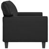 vidaXL 2-Seater Sofa Black 140 cm Faux Leather
