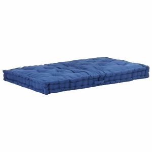 vidaXL Pallet Floor Cushion Cotton 120x80x10 cm Light Blue