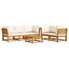 vidaXL 6 Piece Garden Lounge Set with Cushions Solid Wood Acacia