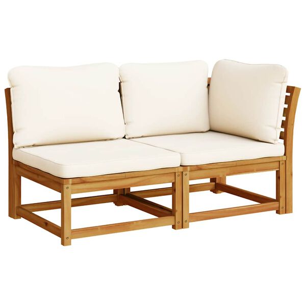vidaXL 5 Piece Garden Lounge Set with Cushions Solid Wood Acacia