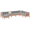 vidaXL 8 Piece Garden Sofa Set with Cushions Solid Wood Douglas Fir