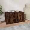 vidaXL Storage Box Smoked Oak 70x40x38 cm Engineered Wood