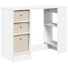 vidaXL Desk with Drawer White 100 x 40 x 75 cm Engineered Wood