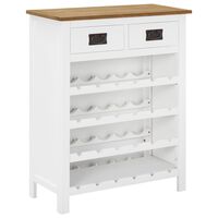vidaXL Wine Cabinet 72x32x90 cm Solid Oak Wood