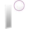 vidaXL Mirror Jewellery Cabinet with LED Lights Wall Mounted White