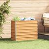 vidaXL Garden Raised Bed 100x40x77 cm Galvanized Steel Silver