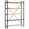 vidaXL 5-Tier Bookcase 140x30x180 cm Solid Reclaimed Wood