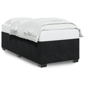 vidaXL Bed Frame without Mattress Black&nbsp;King Single Velvet