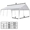 vidaXL Party Marquee White 8x4 m