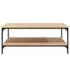 vidaXL Coffee Table Sonoma Oak 100x100x40 cm Engineered Wood