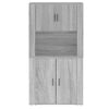 vidaXL Highboard Grey Sonoma Engineered Wood