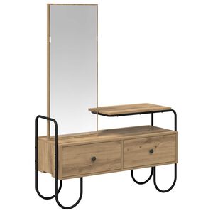 vidaXL Dressing Table Artisan Oak 100 x 36.5 x 136 cm Engineered Wood