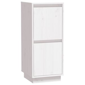 vidaXL Sideboard White 31,5x34x75 cm Solid Wood Pine