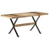 vidaXL Dining Table | Rough Mango Wood Finish