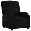 vidaXL Electric Massage Recliner Chair Black Fabric