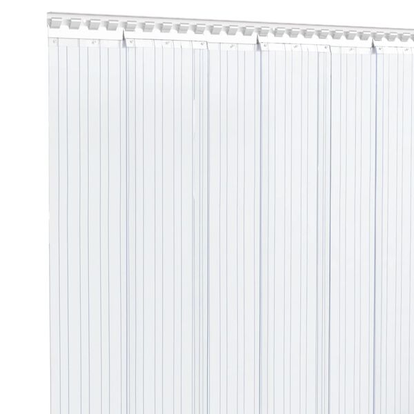 vidaXL Door Curtain Transparent 200 mmx1.6 mm 10 m PVC