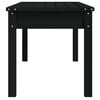 vidaXL Garden Bench Black 109x44x45 cm Solid Wood Pine
