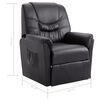 vidaXL Reclining Chair Grey Faux Leather