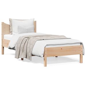 vidaXL Bed Frame without Mattress 90x200 cm Solid Wood Pine