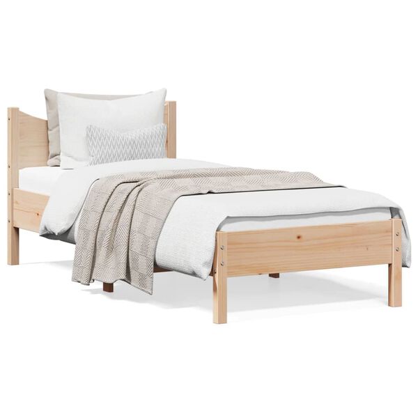 vidaXL Bed Frame without Mattress 90x200 cm Solid Wood Pine