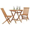 vidaXL Garden Dining Set 3 pcs Brown Solid Acacia Wood
