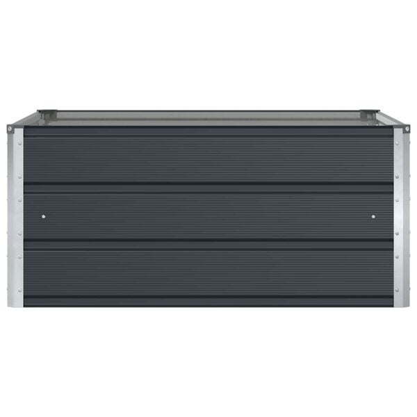 vidaXL Planter Anthracite 100 x 100 x 45 cm Steel
