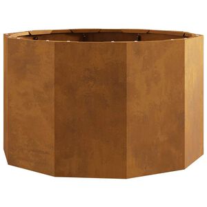 vidaXL Planter Rusty 60 x 60 x 35 cm Weathering Steel