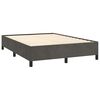vidaXL Bed Frame without Mattress Dark Grey 137x187 cm Double Velvet