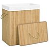 vidaXL Bamboo Laundry Basket 100 L
