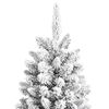 vidaXL Artificial Christmas Tree with Flocked Snow 180 cm PVC&PE