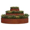 vidaXL Garden Planter Brown 120 x 120 x 20 cm Weathering Steel