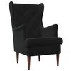 vidaXL Armchair Black Velvet