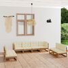 vidaXL 8 Piece Garden Lounge Set with Cushions Solid Pinewood