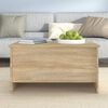 vidaXL Coffee Table Sonoma Oak 80x55.5x41.5 cm Engineered Wood