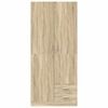 vidaXL Wardrobe Sonoma Oak 80x52x180 cm Engineered Wood