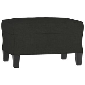 vidaXL Footstool Black 60x50x41 cm Fabric