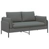 vidaXL 2-Seater Sofa Dark Grey 188 x 81 x 89 cm Fabric