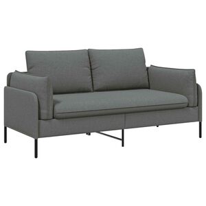 vidaXL 2-Seater Sofa Dark Grey 188 x 81 x 89 cm Fabric