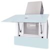 vidaXL Range Hood Tempered Glass White 600 mm